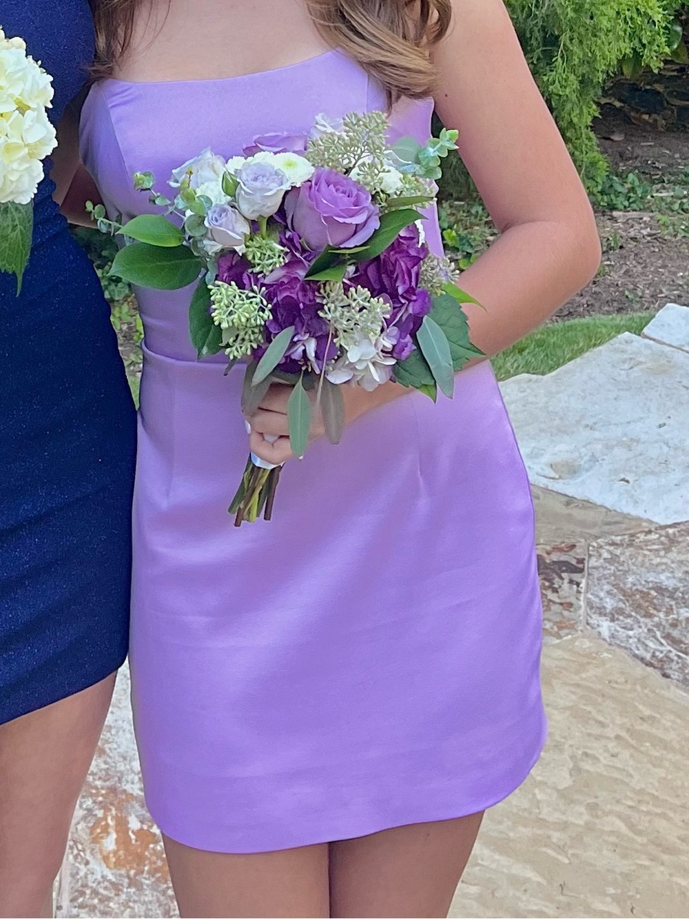 Elliatt Strapless Lilac Mini Dress